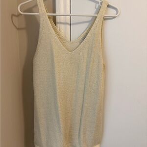 LOFT Cream V-Neck Camisole